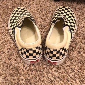 Slip on checkered vans